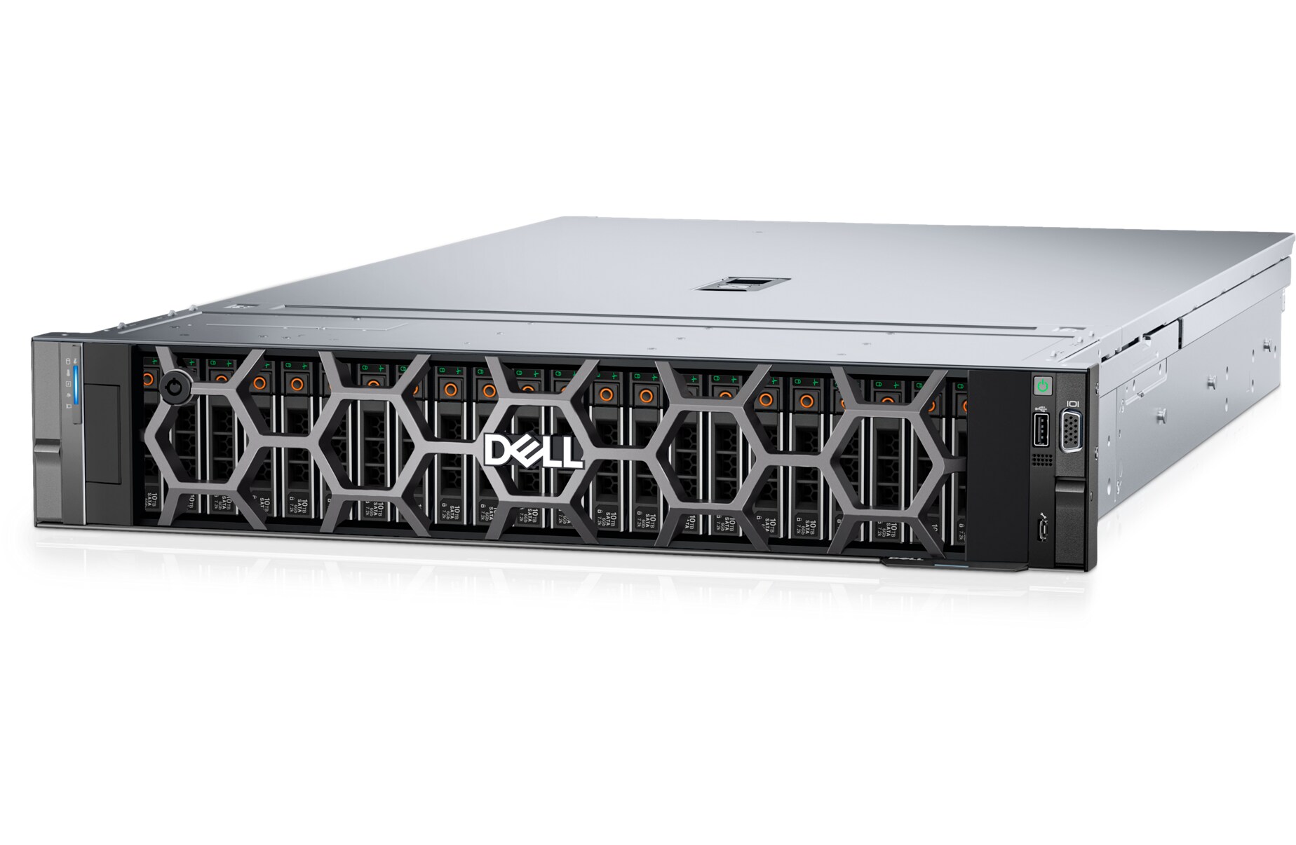 Dell PowerEdge R760 2U rack server, front three-quarter view