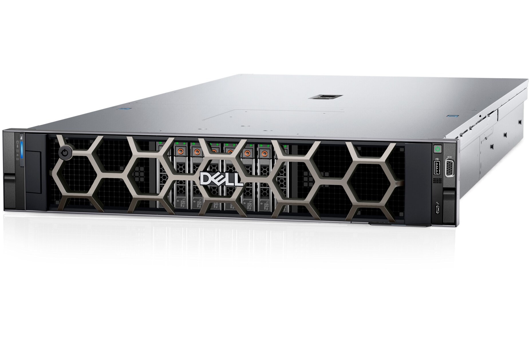 Dell PowerEdge R760xa 2U GPU rack server, front three-quarter view
