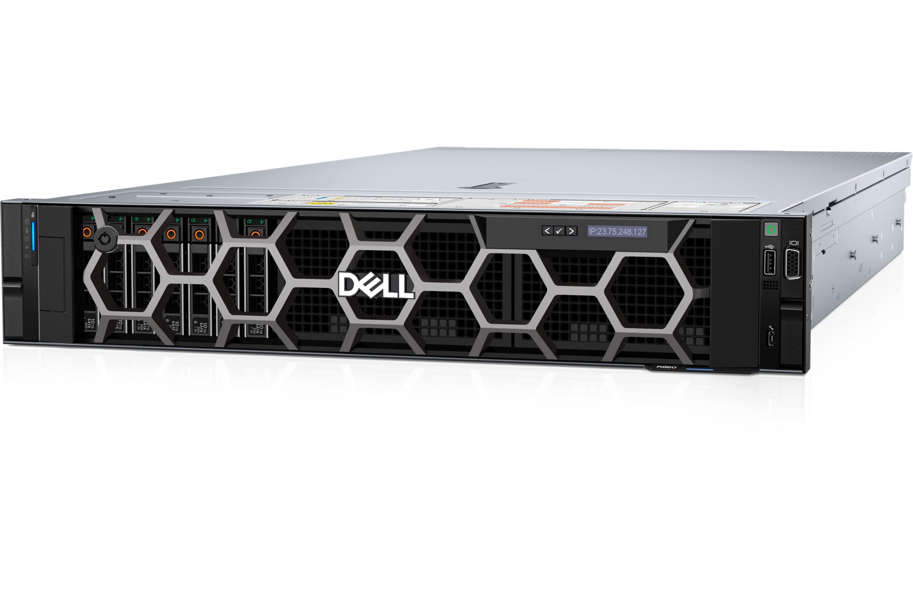 Dell PowerEdge R860 2U rack server, front three-quarter view