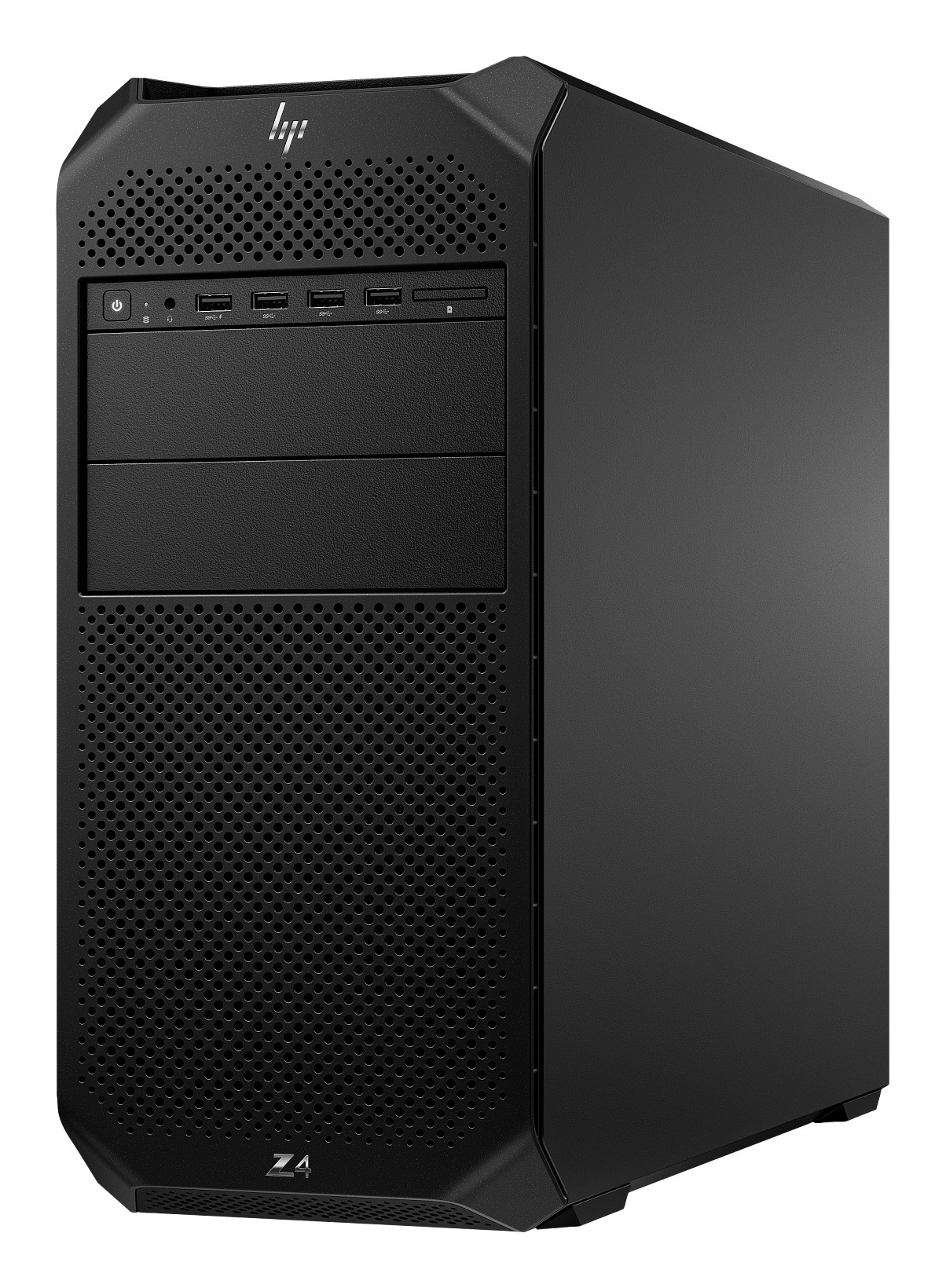 HP Z4 G5 tower workstation, front three-quarter view