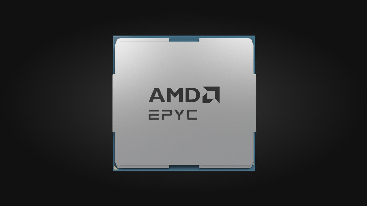AMD EPYC 9334 server processor in SP5 package